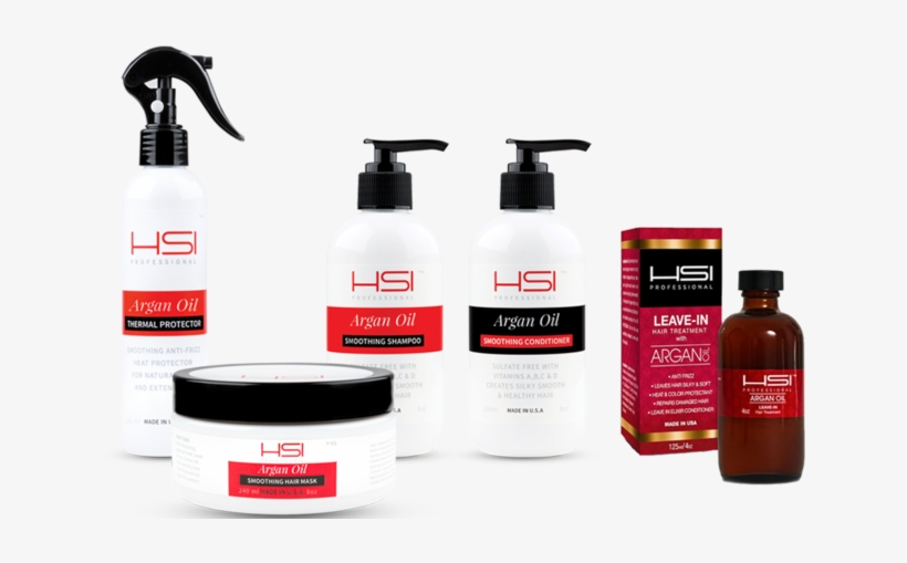 Introducing Hsi Professional, The Leading Salon Professional - Hsi Professional 4-ounce Argan Oil Leave-in Hair Treatment, transparent png #1448446