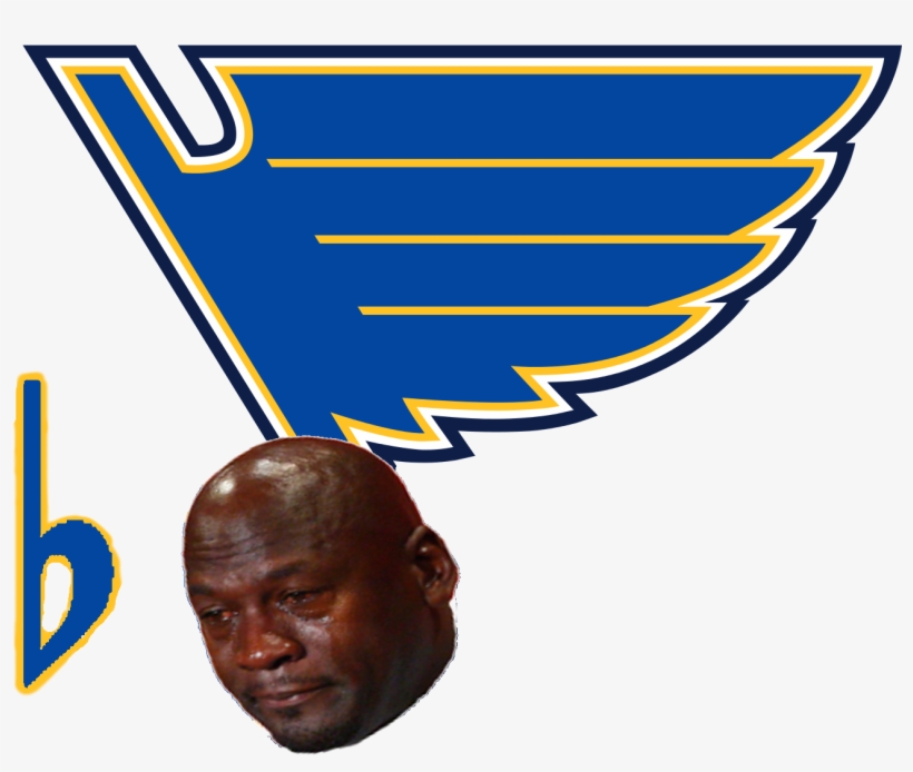 Https - //i - Imgur - Com/dagdmti - St Louis Blues Crying Jordan, transparent png #1448873