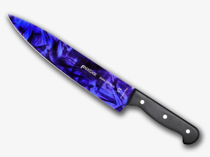 Fadecase Chef Knife Sapphire - Fadecase Chef Knife - Sapphire, transparent png #1449126