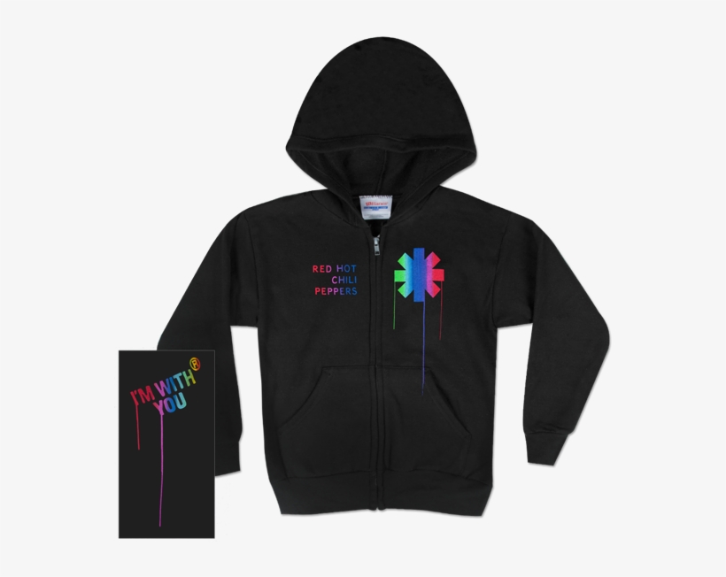 Red Hot Chili Peppers Paint Drip Juniors Zip Hoodie - Hoodie, transparent png #1449131