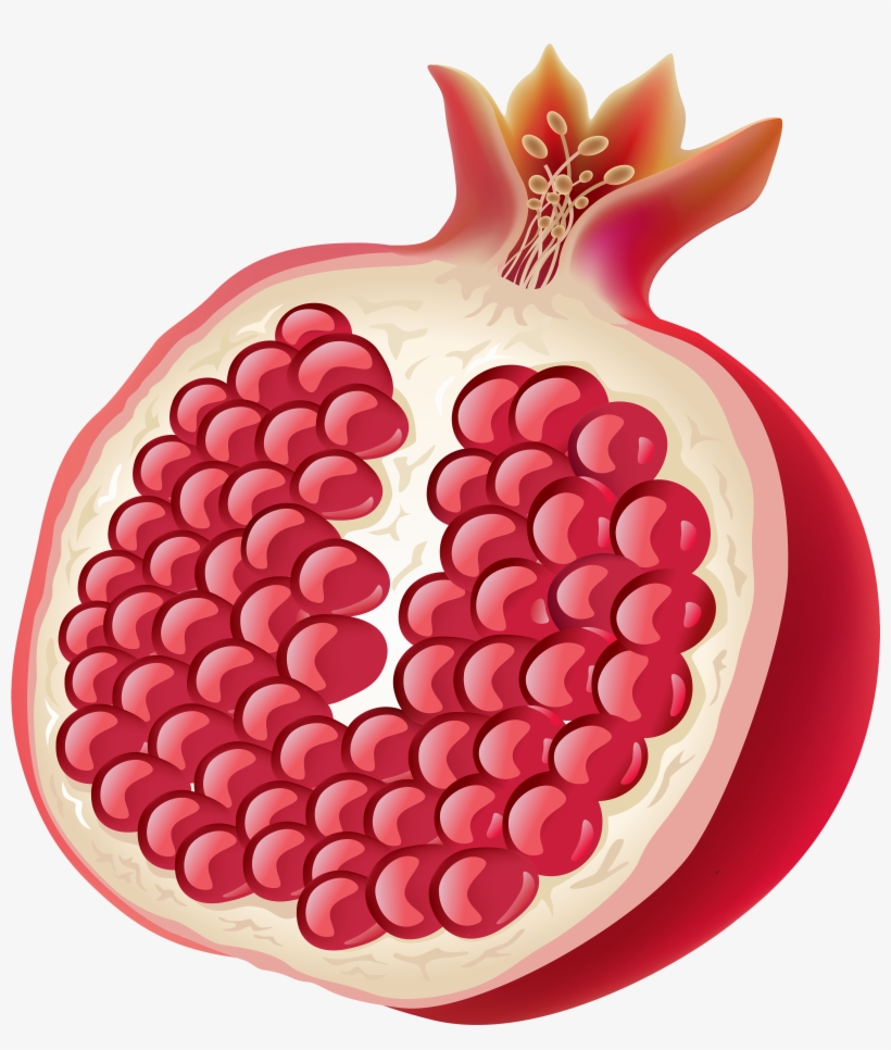 Pomegranate Clipart Half Cute Borders, transparent png #1449603