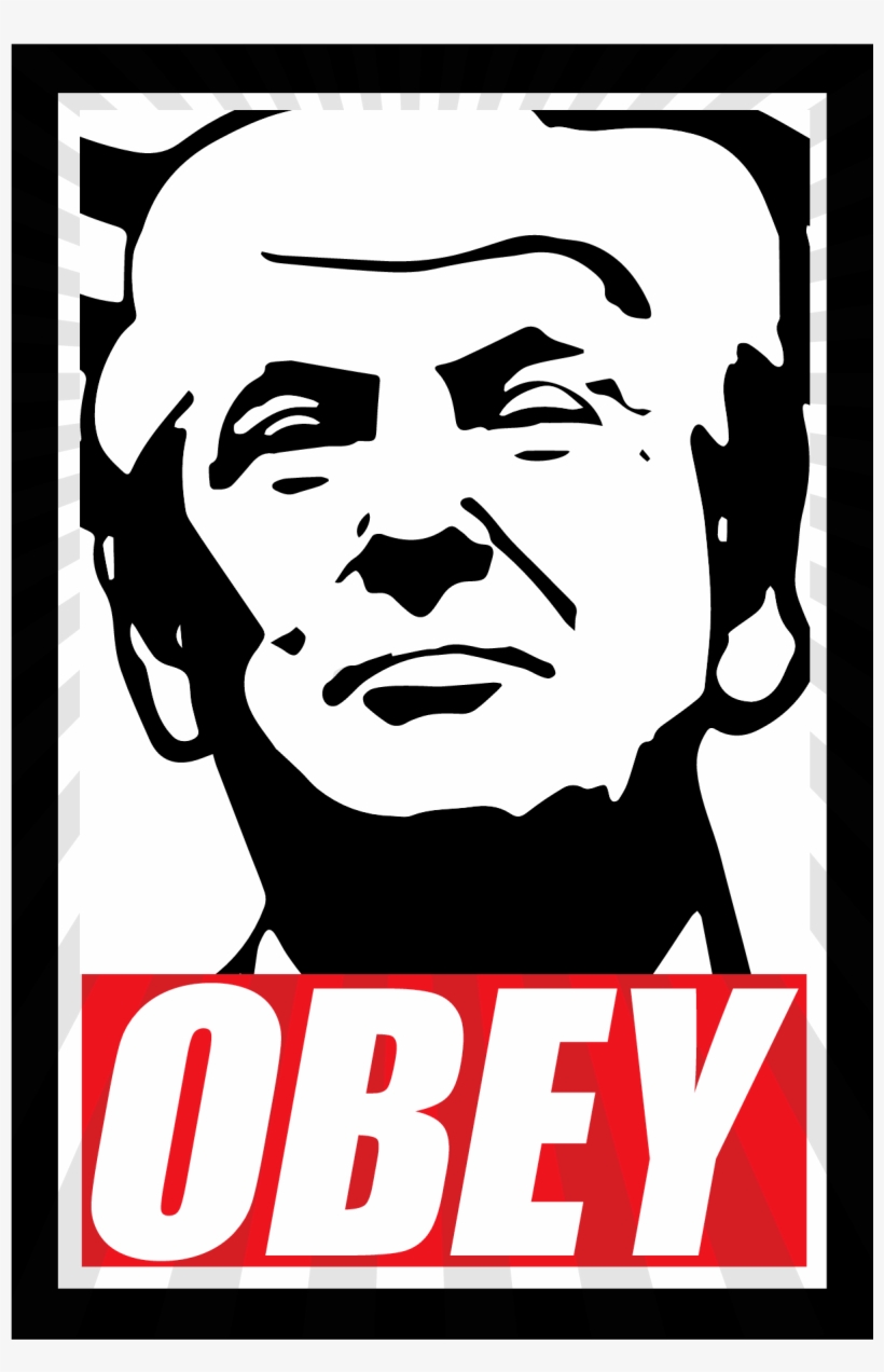 Obey 45 T Shirt Donald Trump Mural Detention Center Free Transparent Png Download Pngkey - roblox donald trump shirt