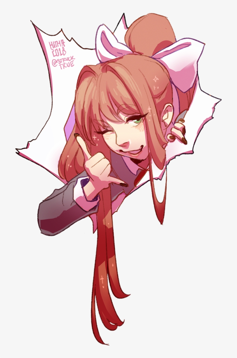 🌌 Kit 🌌 On Twitter - Doki Doki Literature Club Fanart, transparent png #1449888