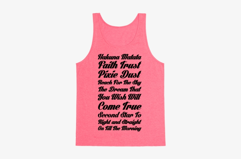 Hakuna Matata Faith Trust Pixie Dust Reach For The - Beach Better Have My Money Tank, transparent png #1450358