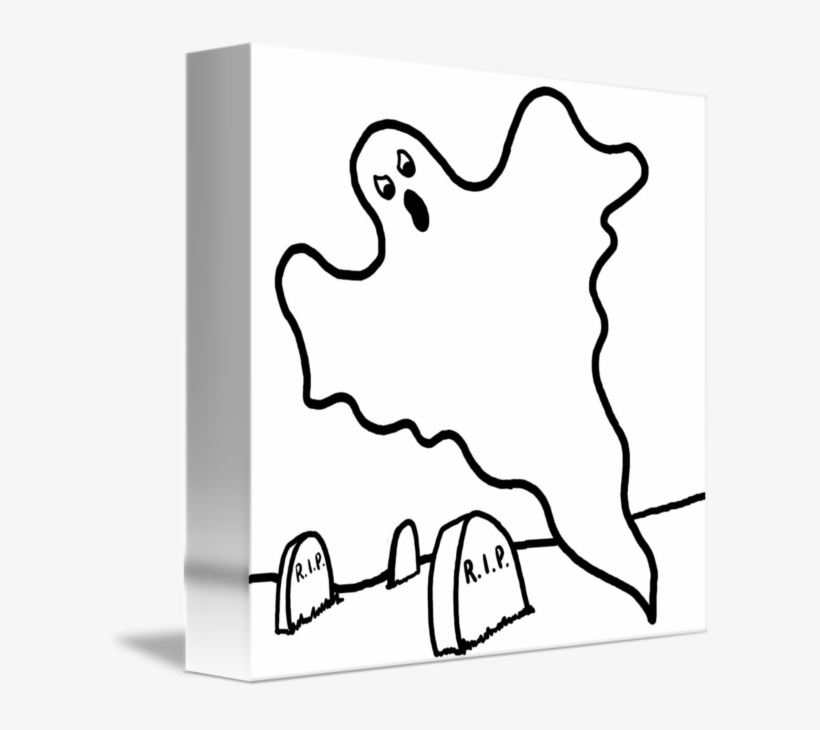 Edge Drawing Float Mounted - Ghost Clip Art, transparent png #1450422