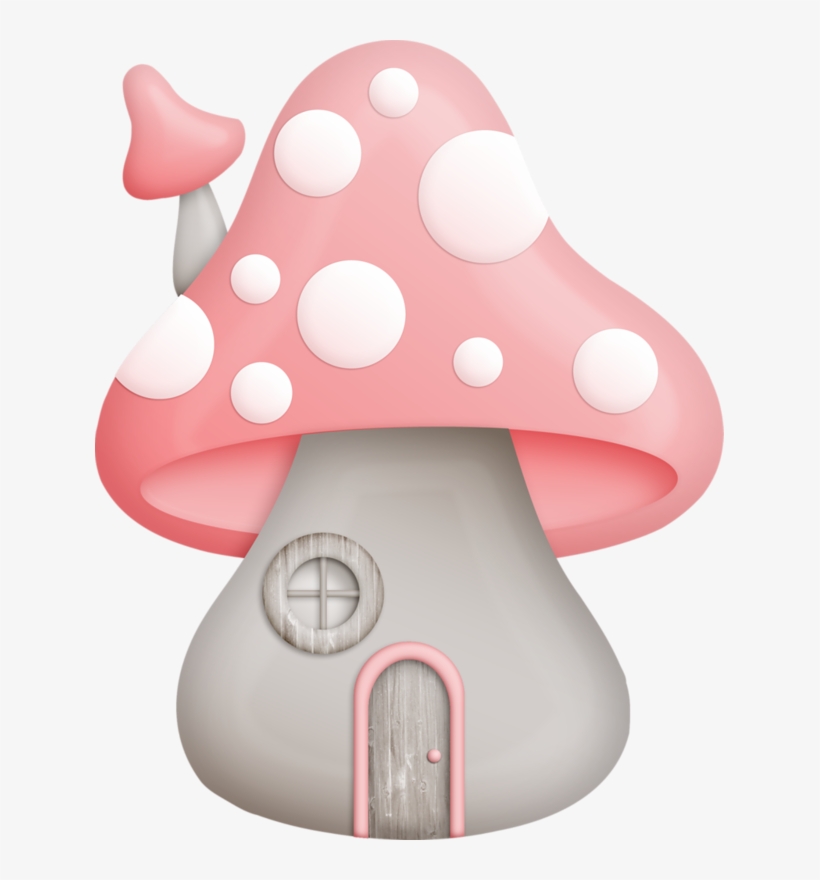 Mushroom House Mushroom Clipart, House Clipart, Fairy - Dibujos De Hongos Infantiles, transparent png #1450505
