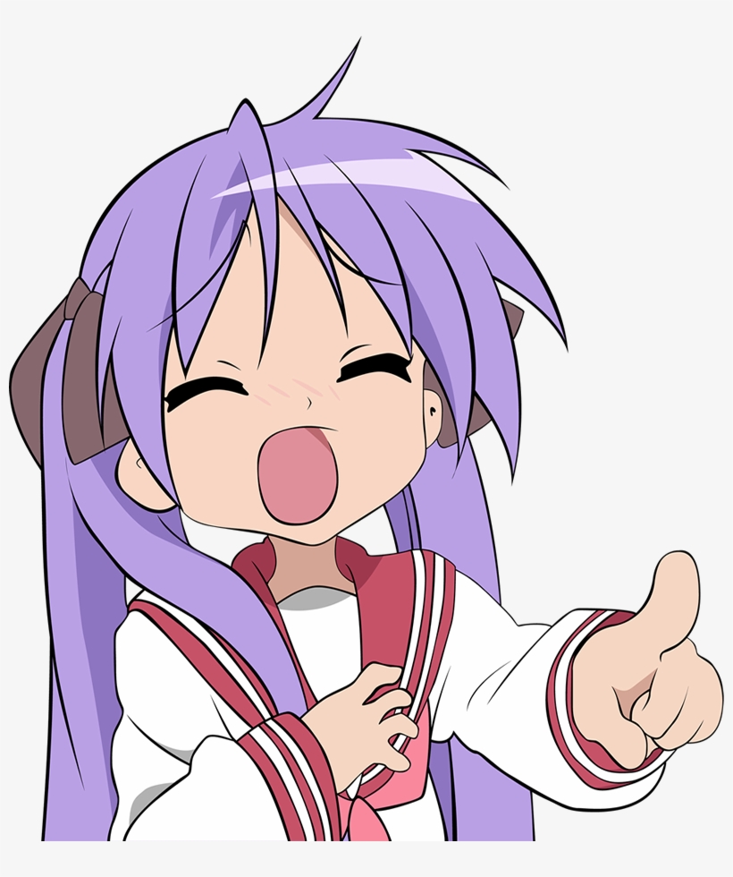 Lucky Star's Strength Isn't Humor - Lucky Star Kagami Render, transparent png #1450551