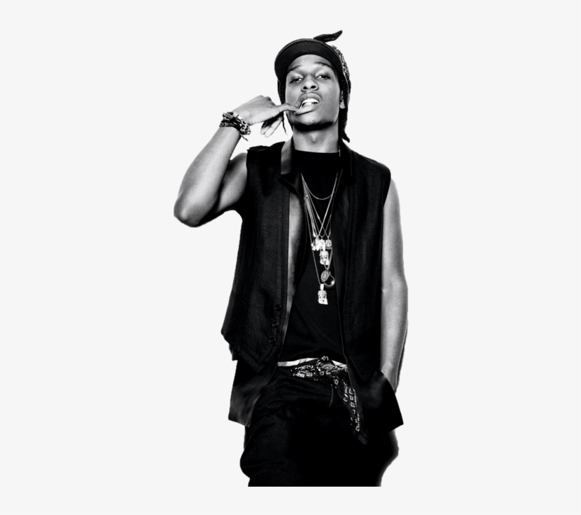 Asap Rocky Black And White, transparent png #1450696