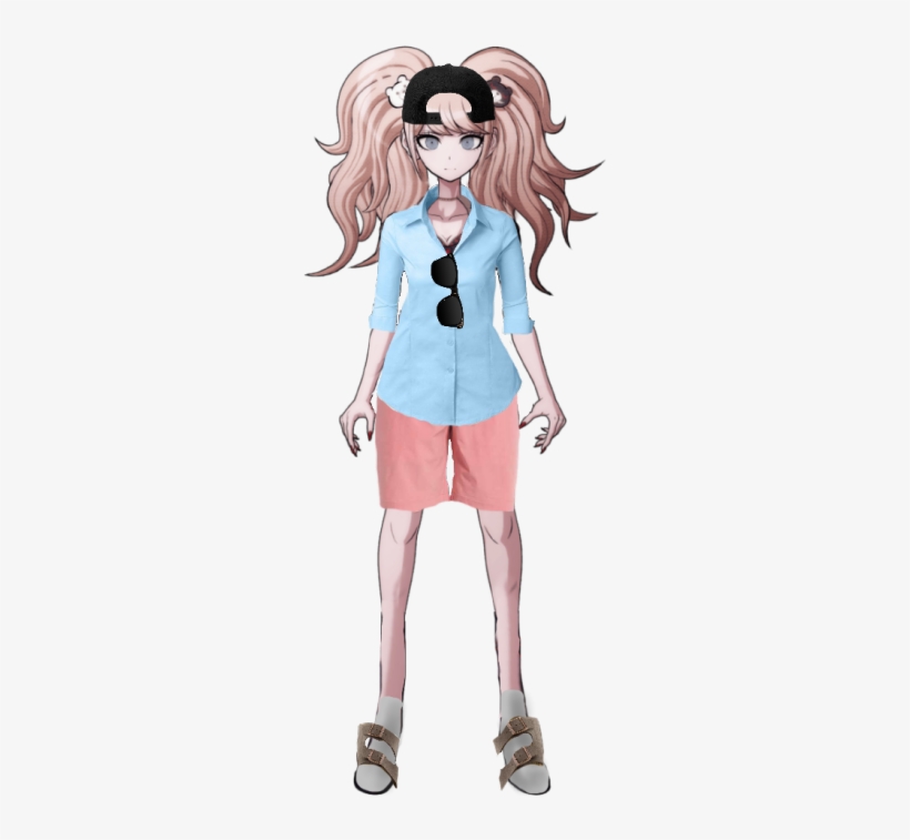 Zetsubro - Fd4105 Dangan-ronpa Junko Enoshima Cosplay Black White, transparent png #1450873