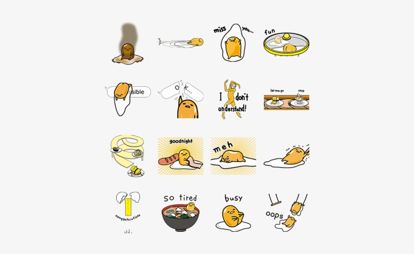 Gudetama Reluctantly Fills Your Screen In A Pop Up - Gudetama, transparent png #1451087