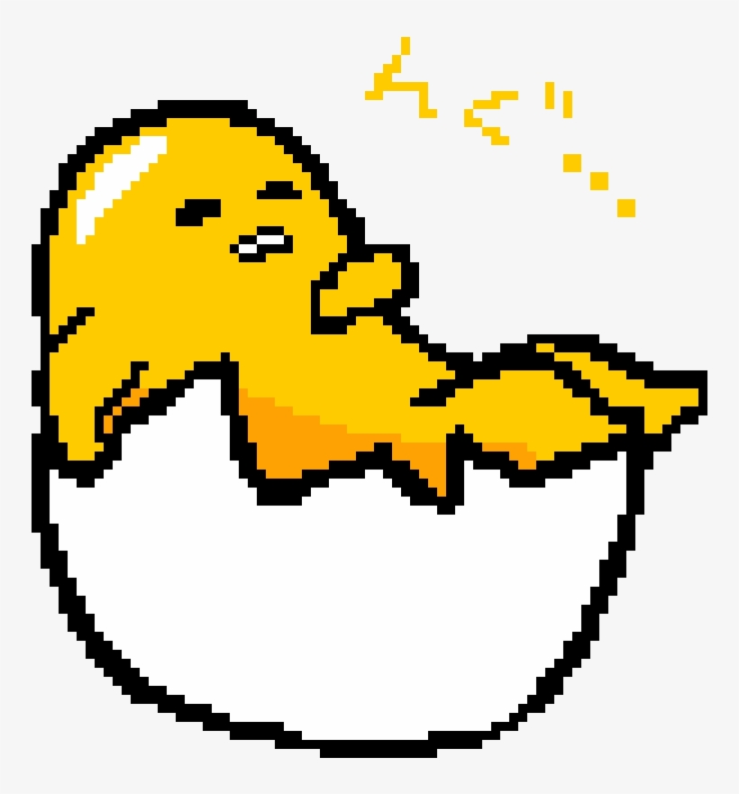 Gudetama - Gudetama Pixel Art, transparent png #1451141