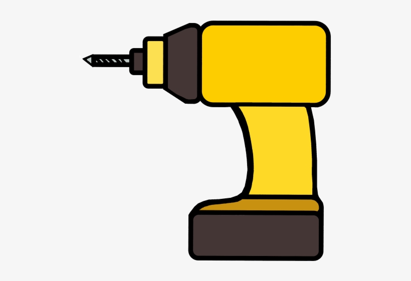 Construction Tools Clipart Free - Drill Clipart, transparent png #1451614