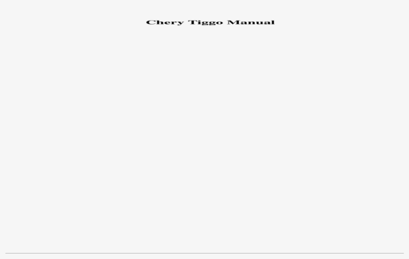 Chery Tiggo Manual Guide For Chery Tiggo 2012 Manual - Beige, transparent png #1451969