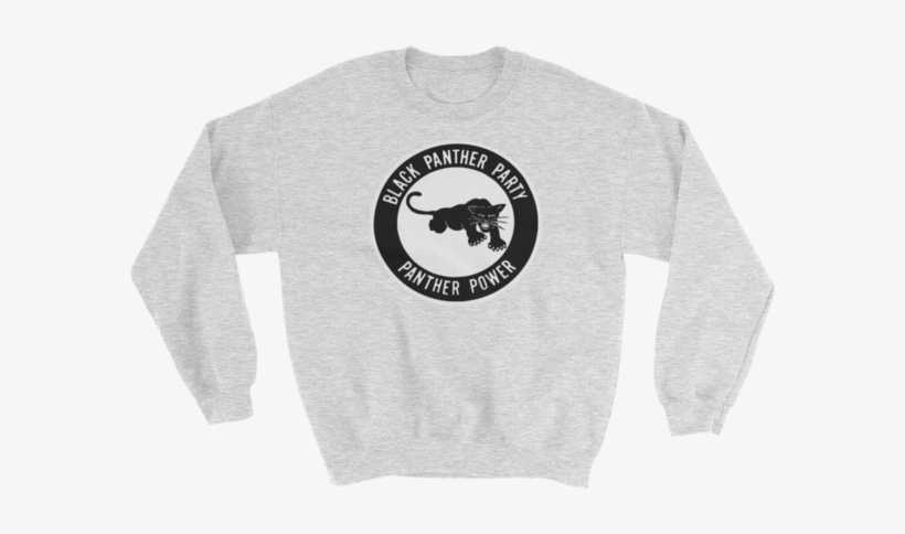 Black Panther Party Original Logo Sweatshirt - Monica Style Friends Girls Tshirt, transparent png #1452372