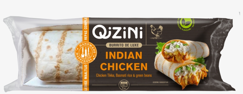 Indian Chicken Burrito - Qizini Chicken, transparent png #1452424