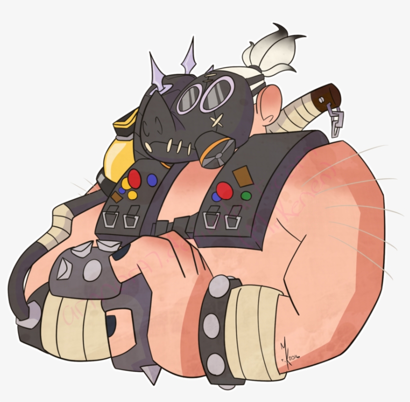 Banner Royalty Free Library By Mrkenen On Deviantart - Roadhog Is Adorable, transparent png #1452574