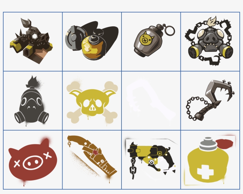 Click For Full Sized Image Roadhog - Overwatch Roadhog Chains Spray Tee Shirt Pullover Hoodie, transparent png #1452576