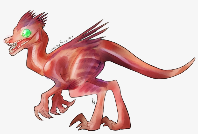 Stuff For Lee Friend Art Fossil Fighters Velociraptor - Cartoon, transparent png #1452946