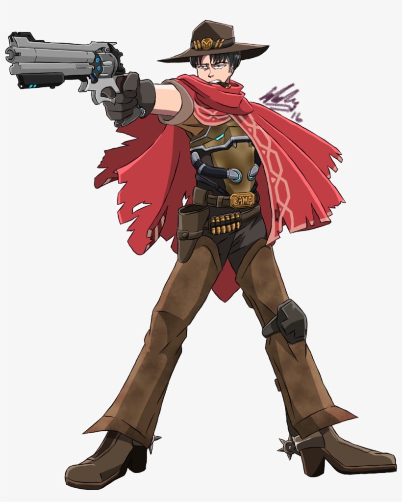 Mccree Png Ahegao - Attack On Titan Overwatch, transparent png #1453001
