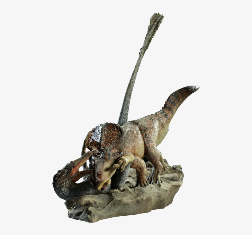 Dinosauria Polystone Diorama Protoceratops Vs Velociraptor - Dinosauria Velociraptor Vs Protoceratops, transparent png #1453007