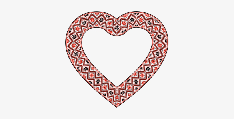 Embroidery Computer Icons Heart Picture Frames Image - Ornate Heart Png, transparent png #1453277