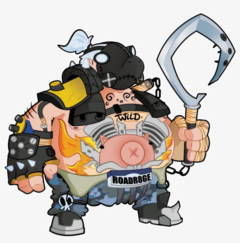 Roadhog - Roadhog Twitch Emote, transparent png #1453359