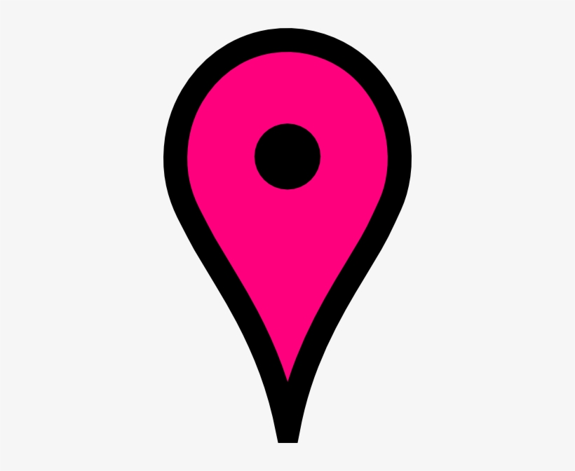 Pink Dot Png - Pink Google Pin, transparent png #1453817