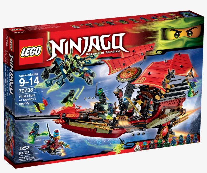 70738 Final Flight Of Destiny's Bounty - Lego Ninjago Final Flight Of Destiny's Bounty, transparent png #1453890
