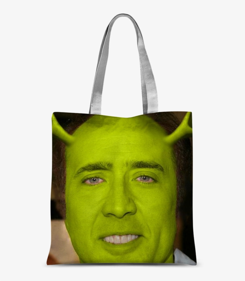 Nicolas Cage As Shrek ﻿classic Sublimation Tote Bag - Nicolas Cage, transparent png #1454166