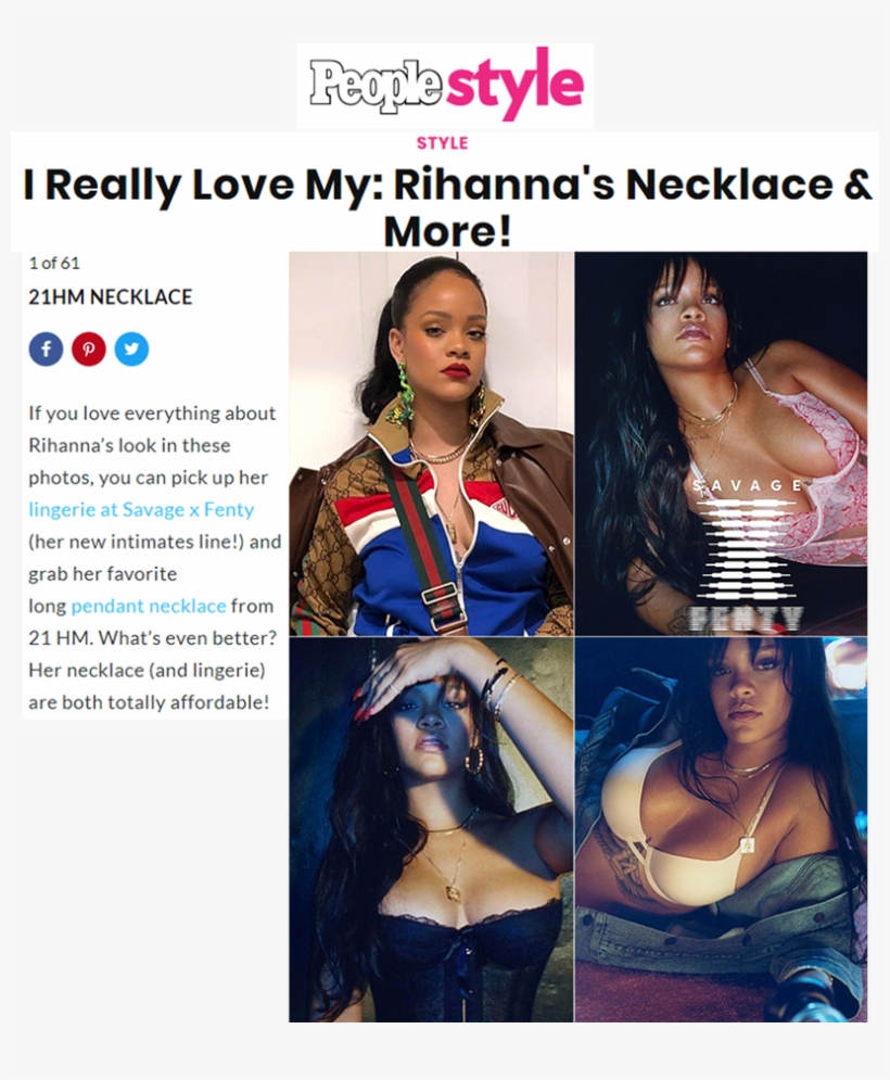 Rihanna Wears 21hm For Her Savage Campaign - Chris Brown Fashion 2018, transparent png #1454502
