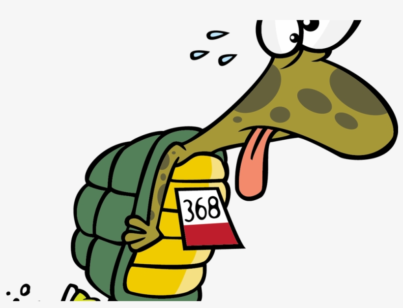 Slow Clipart Slow Runner - Running Turtle, transparent png #1454609