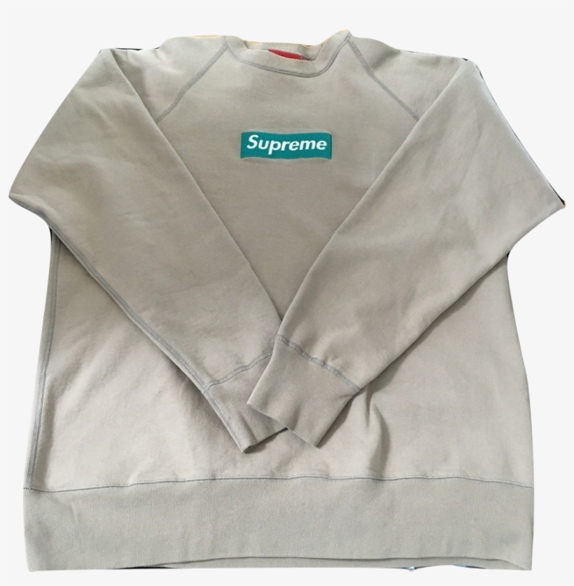 Supreme Box Logo Crewneck - Sweater, transparent png #1455002