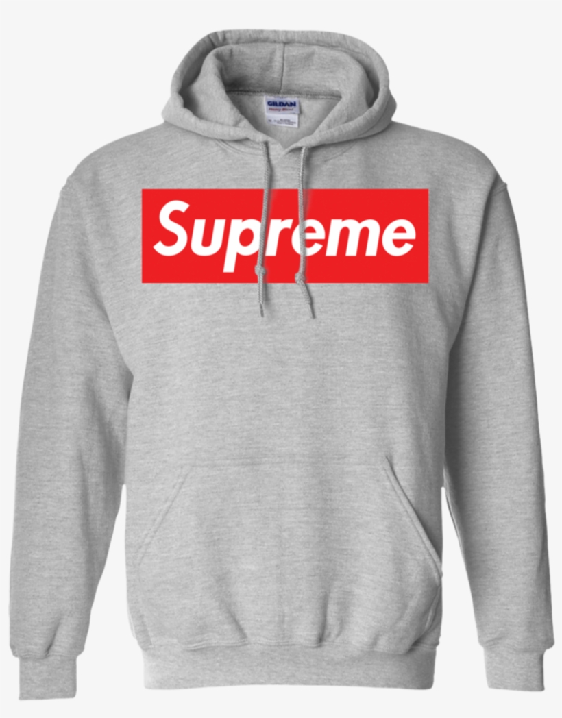 Supreme Box Logo Hoodie G185 Gildan Pullover Hoodie - Dodge Demon- Dodge Demon Tshirt, transparent png #1455035