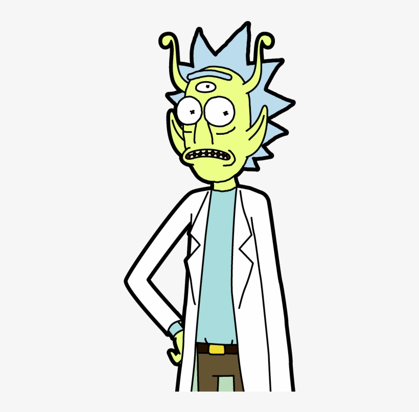 Alien Rick Sprite - Bowl Cut Rick, transparent png #1455146