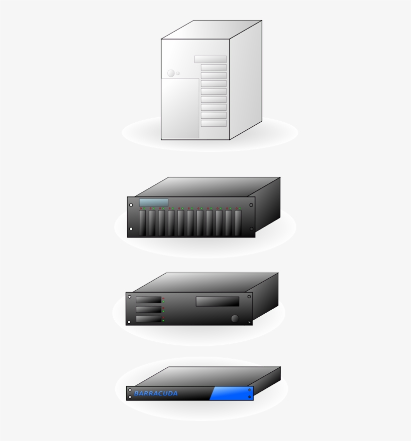 This Graphics Is Different Servers About Barracuda, - Rack Server Clipart Transparent, transparent png #1455334