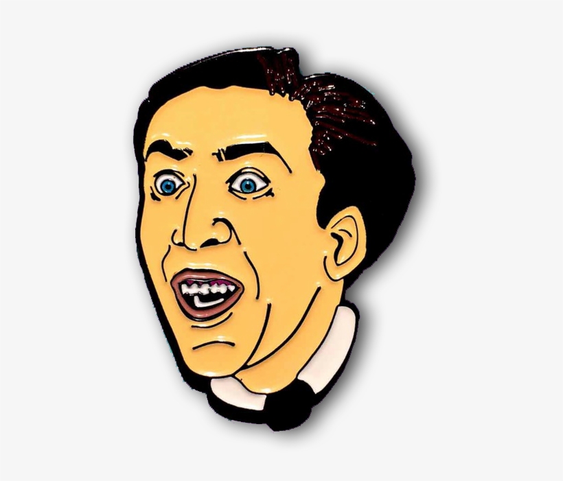 Nicolas Cage - Cartoon Drawing Of Nicolas Cage, transparent png #1455375