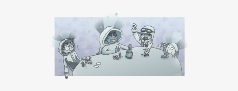 My Various Tf2 Classes Playing Poker - Cartoon, transparent png #1455732