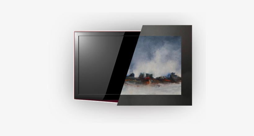 Tv Covers, Hidden Tv, Tv Frame, Hide Tv, Framed Tv, - Television, transparent png #1455811