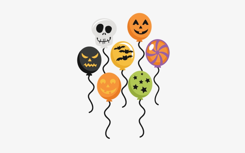Balloons Transparent Halloween - Halloween Balloons Clipart, transparent png #1455861
