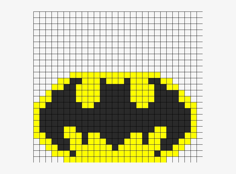 Batman Symbol Perler/hama Beads Pattern Http - Batman Logo Hama Beads, transparent png #1456545