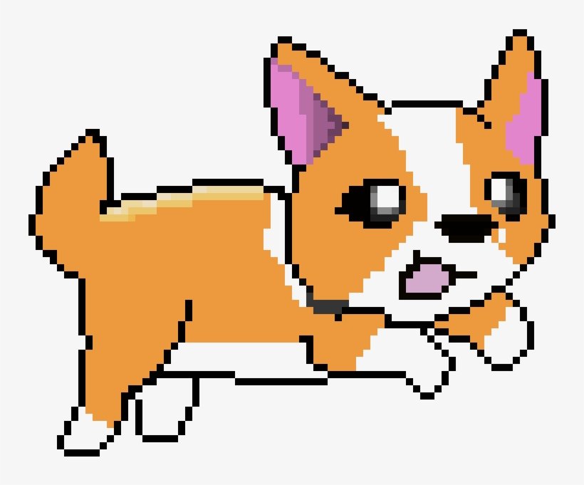 Corgi - Corgi Transparent Png Pixel Art, transparent png #1456549