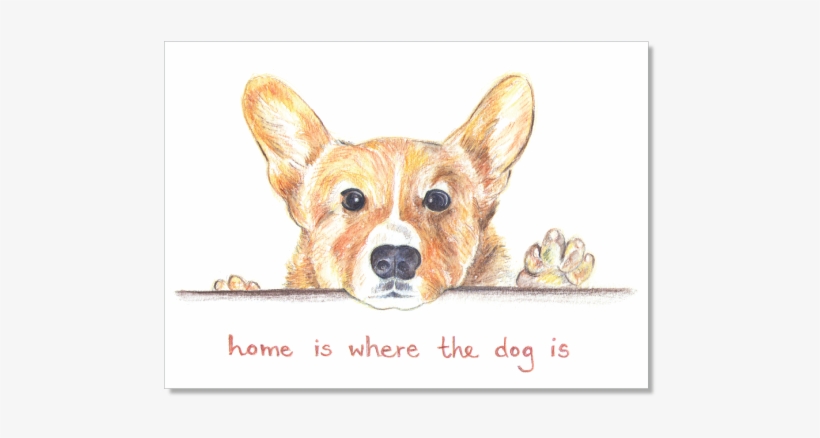 Home Dog Archival Print - Dog, transparent png #1456702