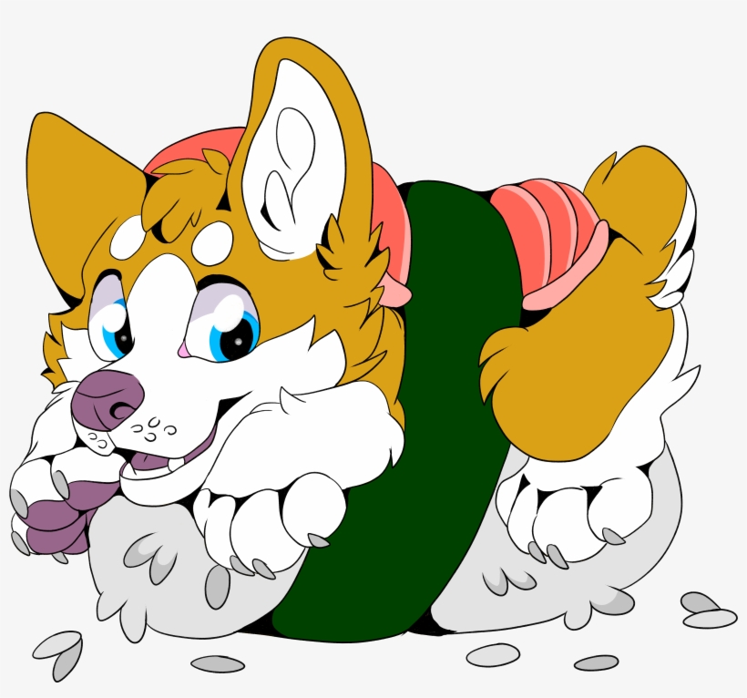 Sushi Corgi Design - Design, transparent png #1456989