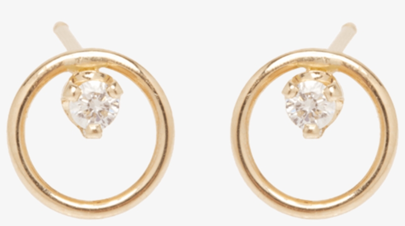 Item Primary Image - Zoe Chicco Women's 14ct Yellow Gold Round White Diamonds, transparent png #1457085