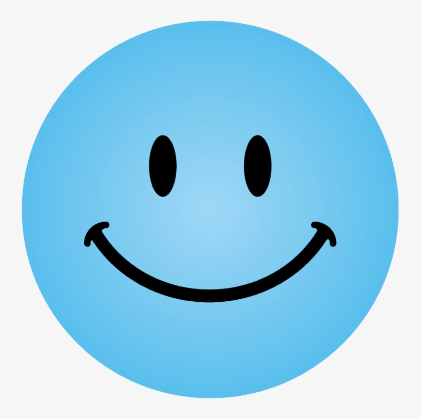 Smiley Png - Happy Emoji Blue Png, transparent png #1457631
