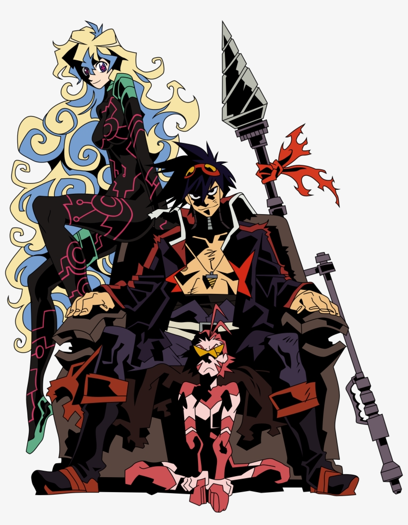 "blonde Hair" "blue Hair" "glasses" "long Hair" "red - Simon Tengen Toppa Gurren Lagann Older, transparent png #1457931