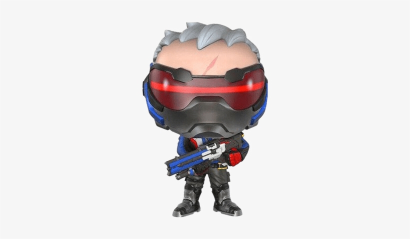 Best Car Keychains - Funko Pop Overwatch Soldier 76, transparent png #1458357