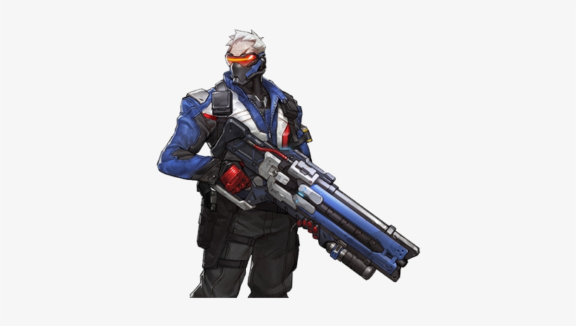 Overwatch Boost With Solider - Soldier 76 Gun Cosplay, transparent png #1458719