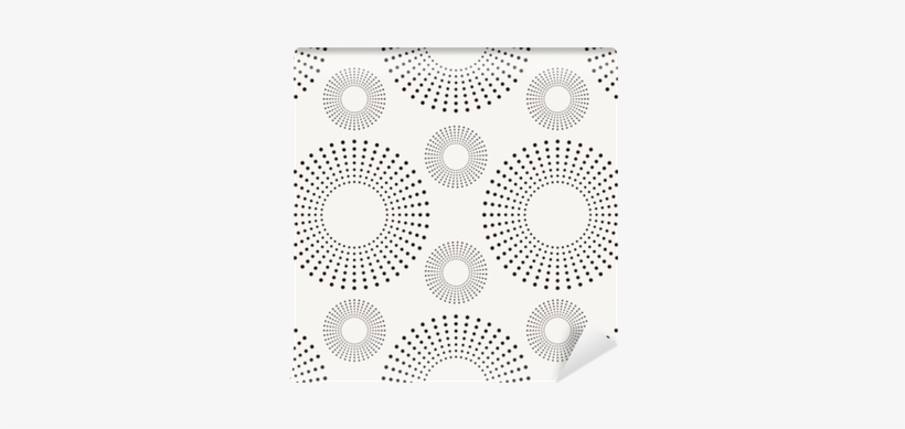 Seamless Pattern With Dotted Circles Wall Mural • Pixers® - Vector Graphics, transparent png #1458720