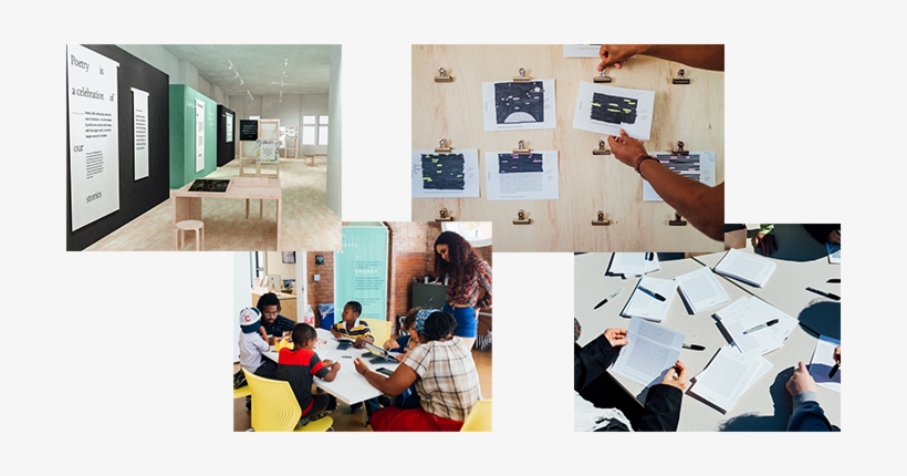 Traveling Stanzas Exhibit And Workshop Photos - Classroom, transparent png #1458780